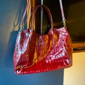 Brand New 100% Eel Skin Large Tote